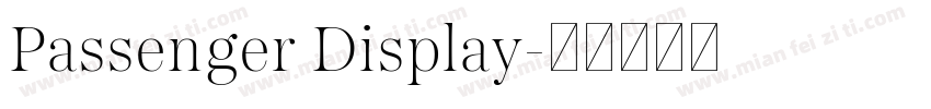 Passenger Display字体转换